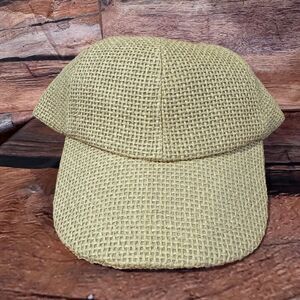 Target Paper Woven Baseball Cap Hat Men's Adjustable Tan Beige Summer Beach